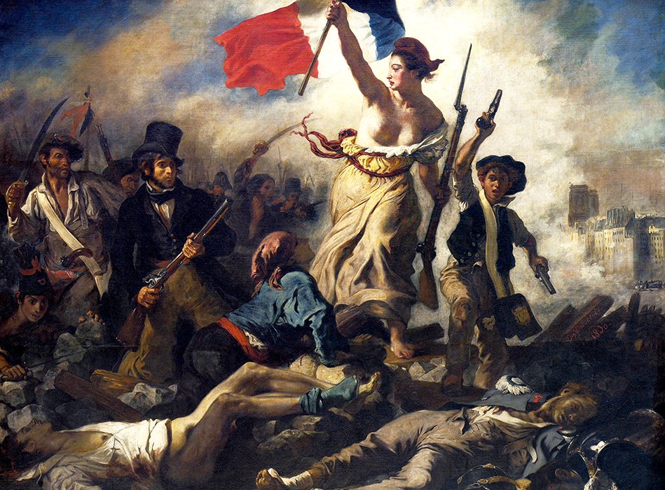 Eugène Delacroix: Die Freiheit führt das Volk - La liberté guidant le peuple, 1830